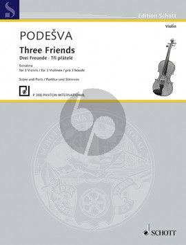 Podesva Three Friends Sonatina for 3 Violins (Score/Parts)