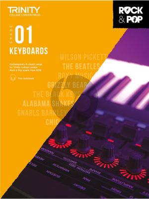 Album Trinity College London Rock & Pop 2018 Keyboards Grade 1 Book & Online Audio/Video Downloads