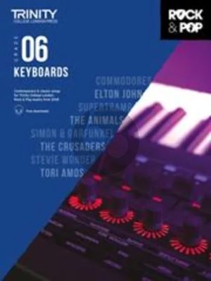 Album Trinity College London Rock & Pop 2018 Keyboards Grade 6 Book & Online Audio/Video Downloads