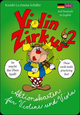 Violinzirkus 2 Aktionskarten für Violine und Viola (dt/engl.)