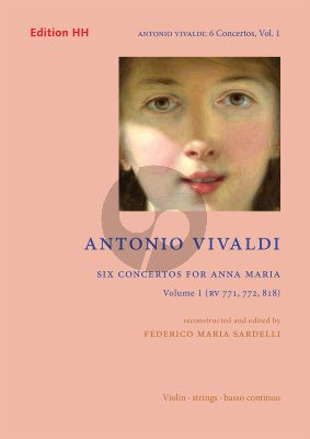Vivaldi 6 Concertos for Anna Maria Vol. 1 Violin-Strings and Bc (Set of Parts) (edited and reconstructed by Federico Maria Sardelli)