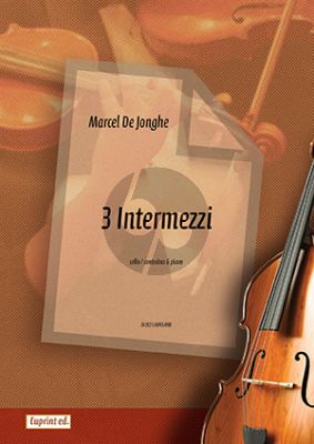 Jonghe 3 Intermezzi voor Cello of Kontrabas met Piano