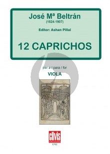 Beltran 12 Caprices for Viola