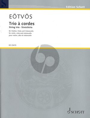 Eotvos String Trio / Streichtrio / Trio à cordes (2020) Score and Parts