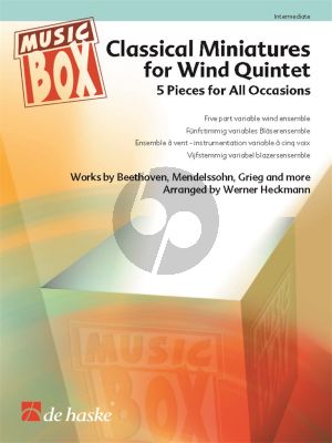 Classical Miniatures for Wind Quintet (Score/Parts) (arr. Werner Heckmann)