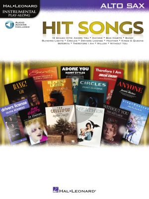 Hit Songs Alto Saxophone Play-Alon (Book with Audio online)