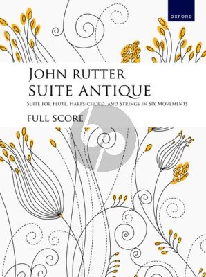 Rutter Suite Antique for Flute-Harpsichord and Strings (Full Score)