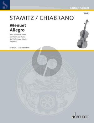 Stamitz-Chabran Menuet - Allego Violine und Klavier (Marcel Lejeune)