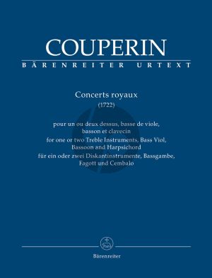 Couperin Concerts Royaux for one or two Treble Instruments, Bass Viol, Bassoon and Harpsichord (Score/Parts) (Denis Herlin)