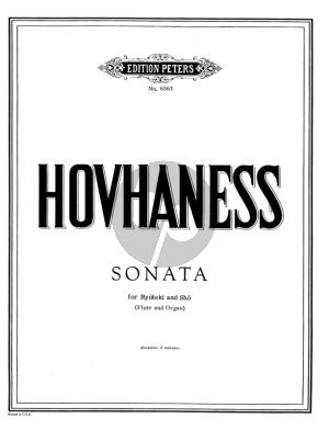 Hovhaness Sonate fur Ryuteki und Sho [Flote und Orgel] Op.121