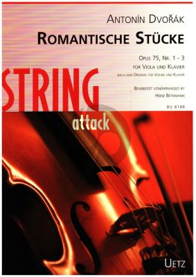 Dvorak Romantische Stücke Op. 75 Nr. 1 - 3 for Viola and Piano (arranged by Heinz Bethmann)