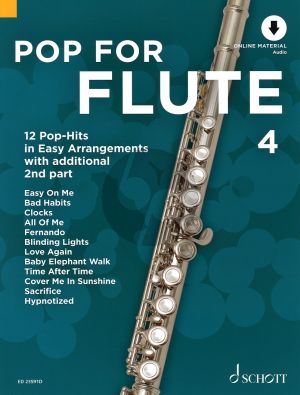 Pop for Flute 4 ( 12 Pop-Hits in easy arrangements with additional 2nd part) (Bk-Audio Online) (arr. Uwe Bye)