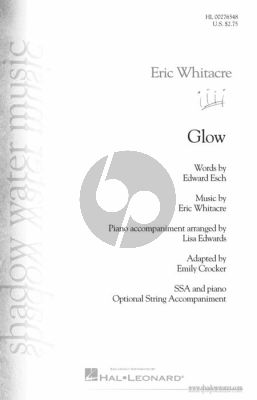 Whitacre Glow SSA with Piano (arranged by Emily Crocker)