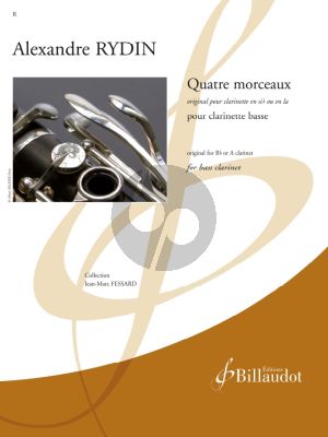 Rydin Quatre Morceaux for Bass Clarinet