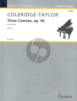 Coleridge-Taylor Three Cameos Op.56 for Piano Solo (1904)