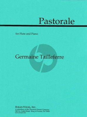 Tailleferre Pastorale for Flute and Piano