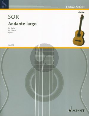 Sor Andante Largo aus Op.5 fur Gitarre
