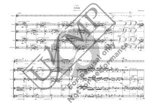 Paredes Celular Soprano and String Quartet (Score)