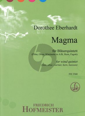 Eberhardt Magma fur Blaserquintett Partitur und Stimmen