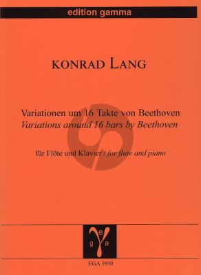 Lang Variationen um 16 Takte von Beethoven Flote und Klavier (Edition Gamma)