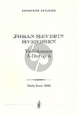 Svendsen Konzert A-dur Op. 6 Violine und Orchester (Studienpartitur)