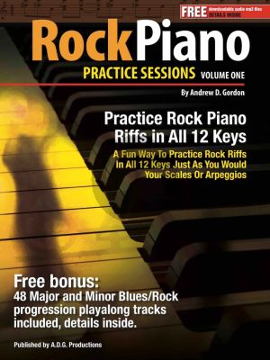 Gordon Rock Piano Practice Sessions Vol.1 In All 12 Keys Book/Downloadable mp3 files