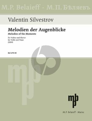 Silvestrov Melodies of the Moments (2004) - Cycle IV for Violin-Piano