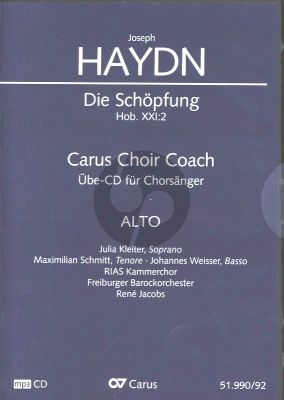 Haydn Die Schopfung Hob.XXI:2 Soli-Chor-Orch. Alt Chorstimme MP3-CD (deutsch) (Carus Choir Coach)