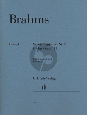 Brahms String Quintet No.2 in G-major Op.111 - Set of Parts