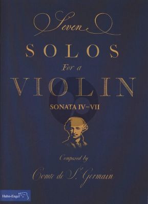 Saint-Germain 7 Solos for a Violin - Sonata No. 4 - 7 for Violin and Bc