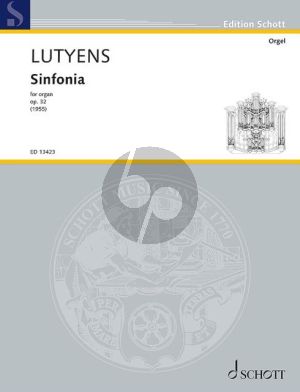 Lutyens Sinfonia Op.32 for Organ Solo (1955)