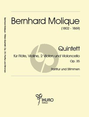 Molique Quintett Op.35 Flöte, Violine, 2 Violen und Violoncello (Part./Stimmen) (Roland Heuer)