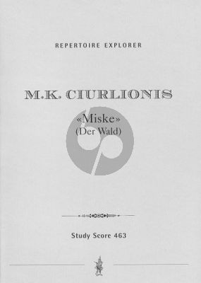 Ciurlionis Miske (The Forest), Symphonic Poem Studyscore