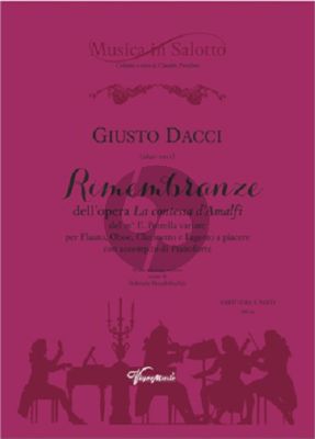 Dacci Rimembranze dell’opera La Contessa d’Amalfi del m° E. Petrella Variate per Flauto, Oboe, Clarinetto e Fagotto and Pianoforte Score and Parts (Edited by Gabriele Mendolicchio)