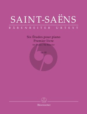 Saint-Saens Six Études for Piano Op. 52 Premier livre Piano (edited by Catherine Massip)