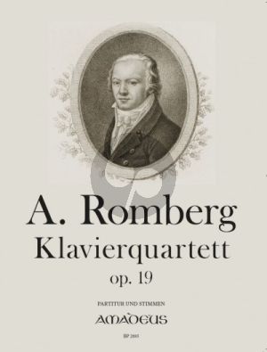 Romberg Quartett Op. 19 Klavier-Violine-Viola und Violoncello (Part./Stimmen) (Yvonne Morgan)