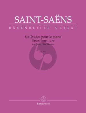 Saint-Saens Six Études for Piano Op. 111 R 49 Deuxième livre Piano (Catherine Massip)