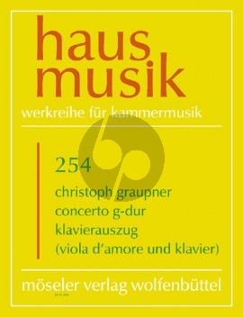 Graupner Concerto G-dur Flöte-Streichr und Bc (Klavierauszug) (Heinz Berck)