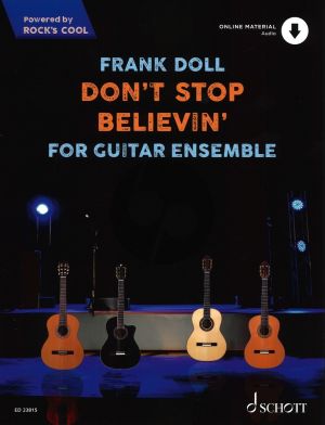 Journey Don't Stop Believin for Guitar Ensemble Score and Parts with Audio Onlinearr. Frank Doll (easy - intermediate incl. TAB) (Powered by ROCK'S COOL)