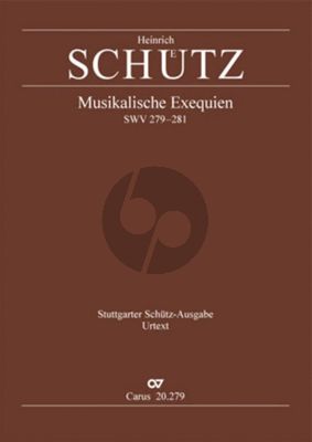 Schutz Musikalische Exequien I-III SWV 279 - 281 Soli-SSATTBB/SSATTB-Organ (Bc) Orgelstimme (Stuttgarter Schutz-Ausgabe)