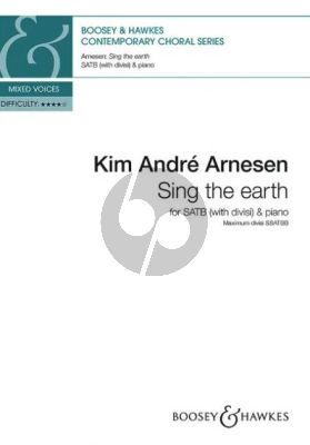 Arnesen Sing the earth SATB (with divisi) and Piano