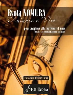 Nomura Andante et vivo Saxophone Alto ou Tenor et Piano