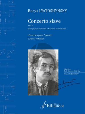 Lyatoshynsky Concerto slave Op. 54 Piano and Orchestra (piano reduction)
