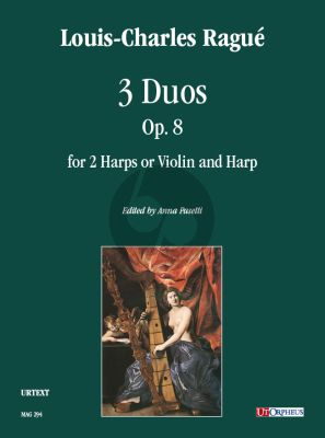 Rague 3 Duos Op. 8 for 2 Harps or Violin and Harp (Score/Parts) (edited by Anna Pasetti)