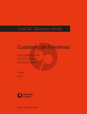 Sanchez-Verdu Cuaderno de Friedenau Guitar solo (1998)