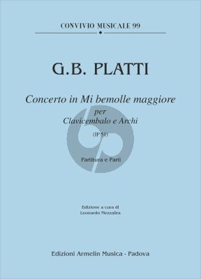 Platti Concerto E-flat major IP 51 Harpsichord and Strings (Score/Parts) (Leonardo Mezzalira)