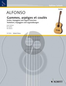 Alfonso Gammes, arpèges et coulés - Scales, Arpeggios and Legato Exercises Guitar