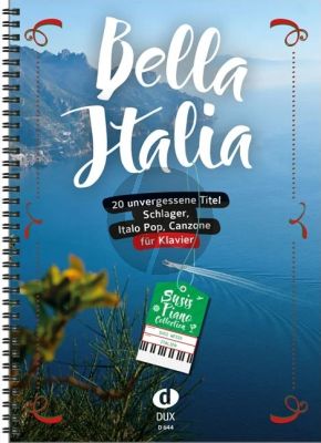 Album Bella Italia - 20 unvergessene Titel für Klavier (arrangiert von Susi Weiss)