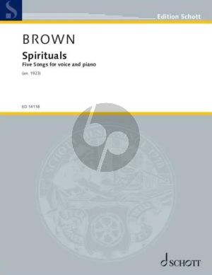 Spirituals - Five Songs for Voice and Piano (transcr. by Lawrence Brown)