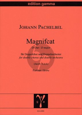 Pachelbel Magnificat D-Dur für Doppelchor und Doppelorchester (Partitur) (Rudolf Lück)